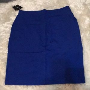 True Blue Stretch Pencil Skirt - NWT